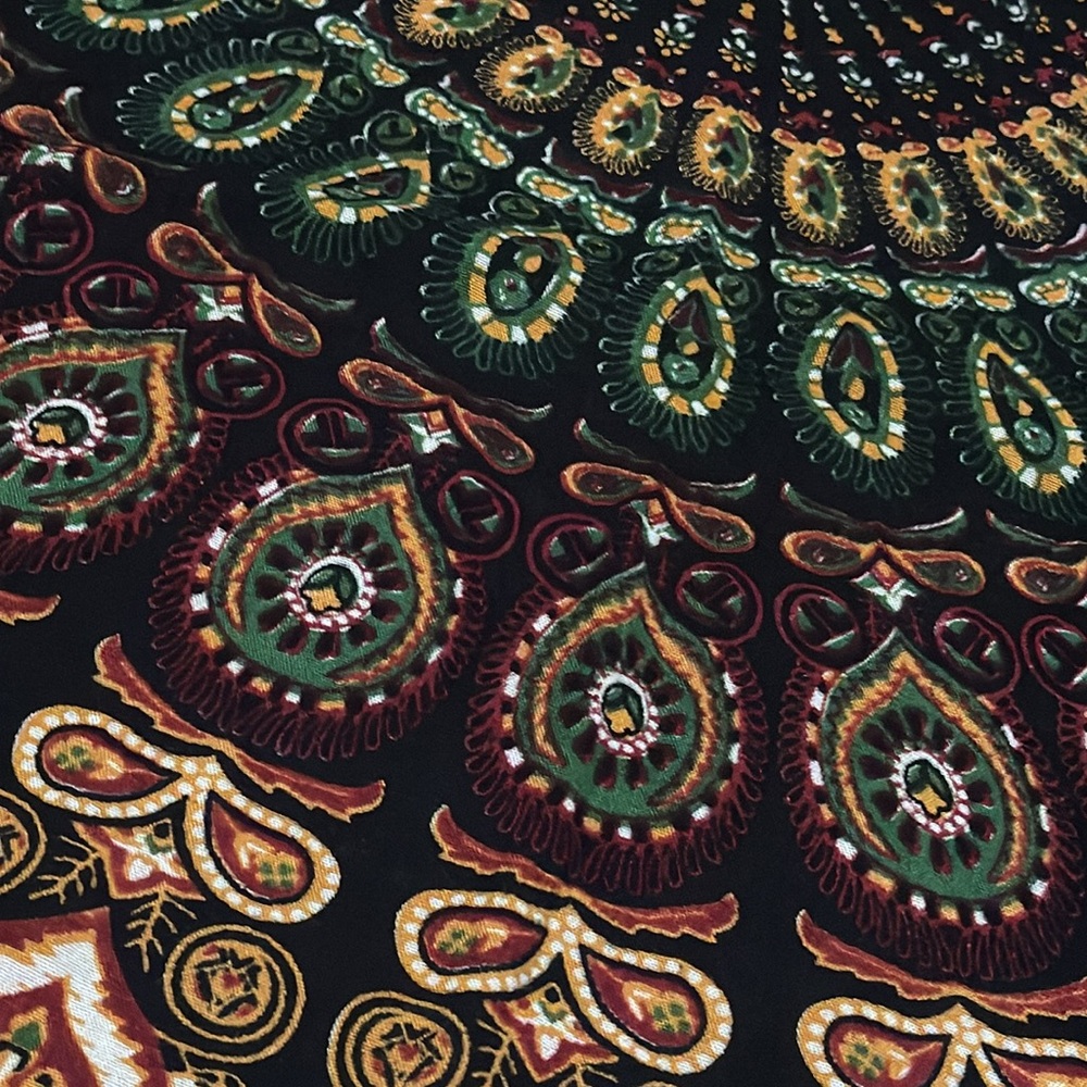 Cotton Blend Multi Wear Scar/Wrap/CoverUp/Pareo-EUC - Picture 8 of 10